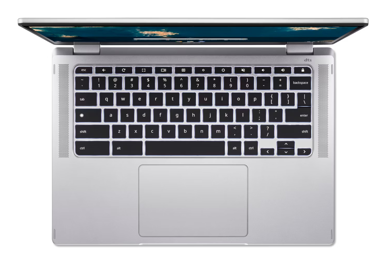 Acer Chromebook Spin 314 CP314-1HN-C07F Intel® Celeron® N5100 35,6 cm (14") Touchscreen Full HD 8 GB LPDDR4x-SDRAM 128 GB eMMC Wi-Fi 6 (802.11ax) ChromeOS Duits Zilver - Afbeelding 4