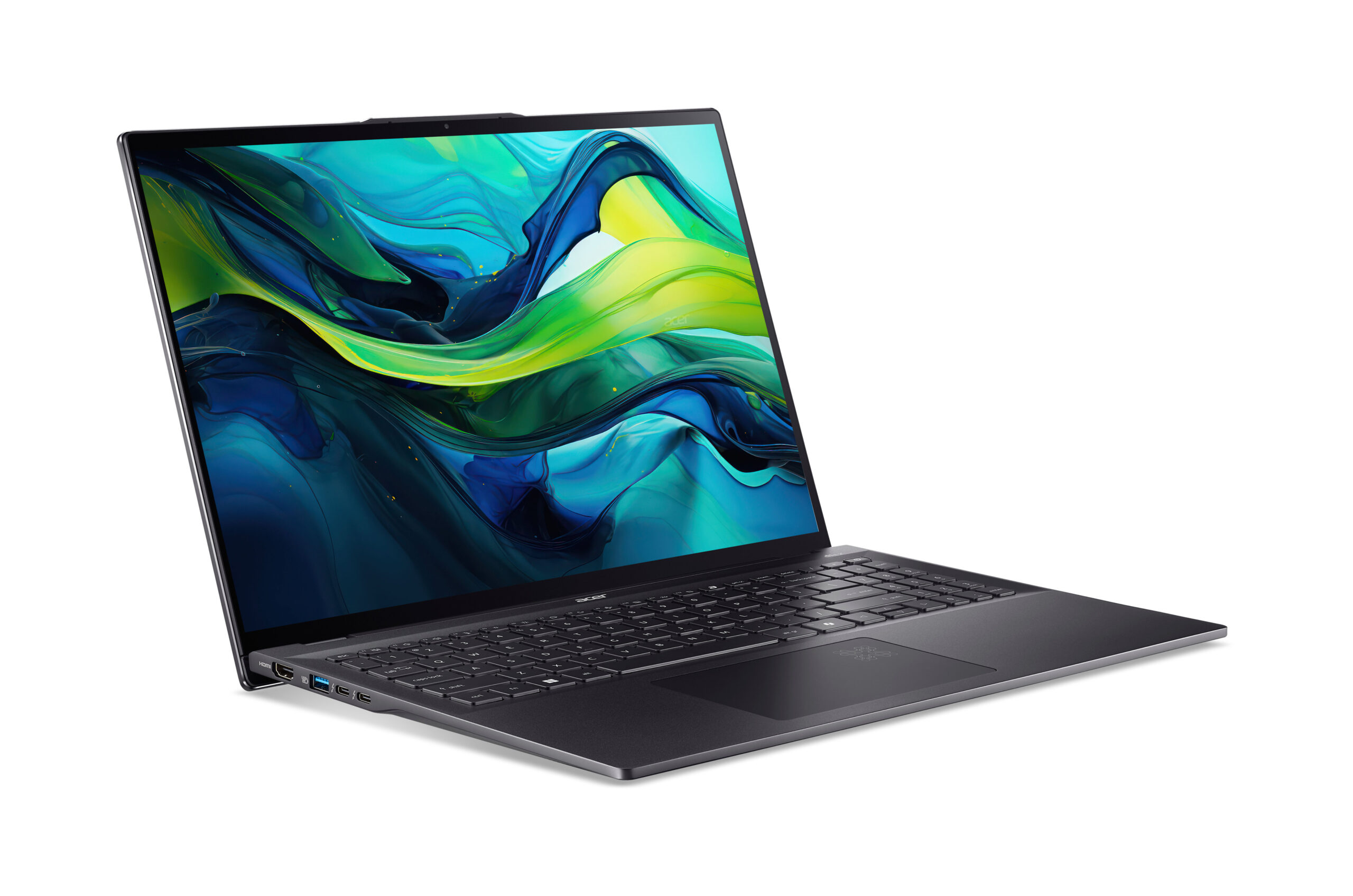 Acer Swift SF16-51T-932H Intel Core Ultra 9 288V Laptop 40,6 cm (16") Touchscreen 2.8K 32 GB LPDDR5x-SDRAM 2 TB SSD Wi-Fi 7 (802.11be) Windows 11 Home Zwart - Afbeelding 2