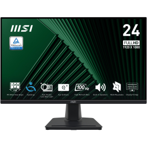 MSI Pro MP245G computer monitor 60,5 cm (23.8") 1920 x 1080 Pixels Full HD LCD Zwart