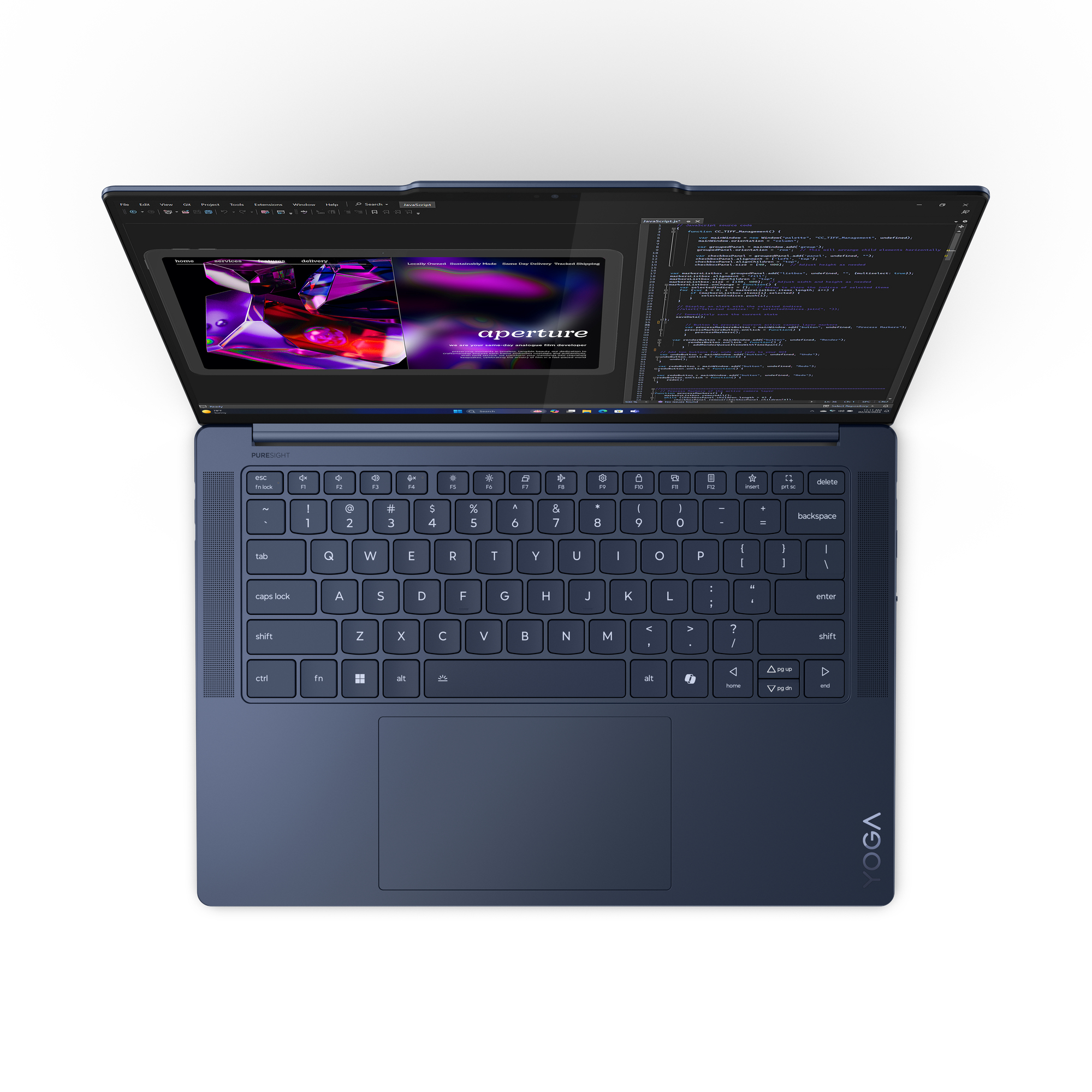 Lenovo Yoga Slim 7 14Q8X9 Copilot+ PC Qualcomm Snapdragon X1E-78-100 Laptop 36,8 cm (14.5") Touchscreen 3K 16 GB LPDDR5x-SDRAM 1 TB SSD Wi-Fi 7 (802.11be) Windows 11 Home Duits Blauw - Afbeelding 17