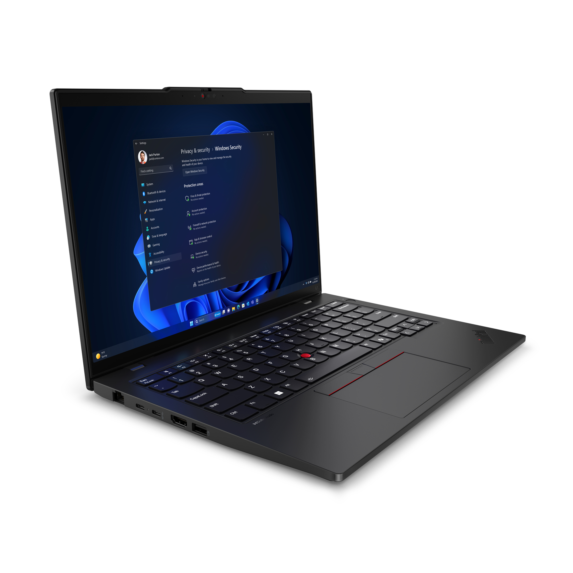 Lenovo ThinkPad L14 Gen 5 (AMD) AMD Ryzen™ 7 PRO 7735U Laptop 35,6 cm (14") WUXGA 16 GB DDR5-SDRAM 512 GB SSD Wi-Fi 6E (802.11ax) Windows 11 Pro Engels Zwart - Afbeelding 5