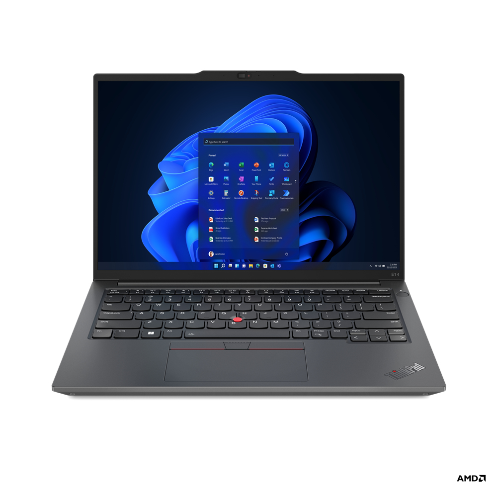 Lenovo ThinkPad E14 Gen 5 (AMD) AMD Ryzen™ 5 PRO 7530U Laptop 35,6 cm (14") WUXGA 16 GB DDR4-SDRAM 512 GB SSD Wi-Fi 6 (802.11ax) Windows 11 Pro Zwart