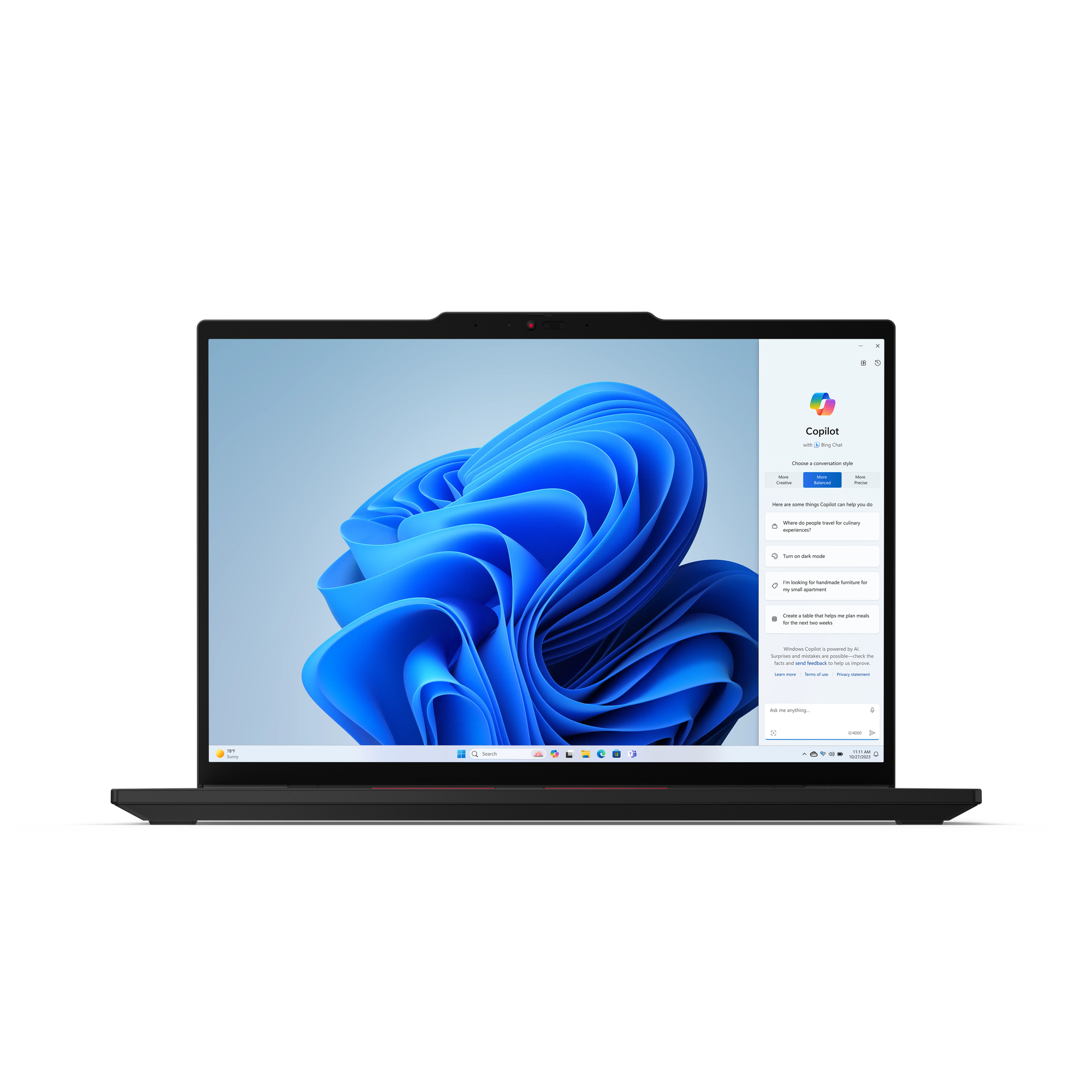 Lenovo ThinkPad T14s Gen 5 Intel Core Ultra 7 155U Laptop 35,6 cm (14") WUXGA 16 GB LPDDR5x-SDRAM 512 GB SSD Wi-Fi 6E (802.11ax) Windows 11 Pro Zwart - Afbeelding 2