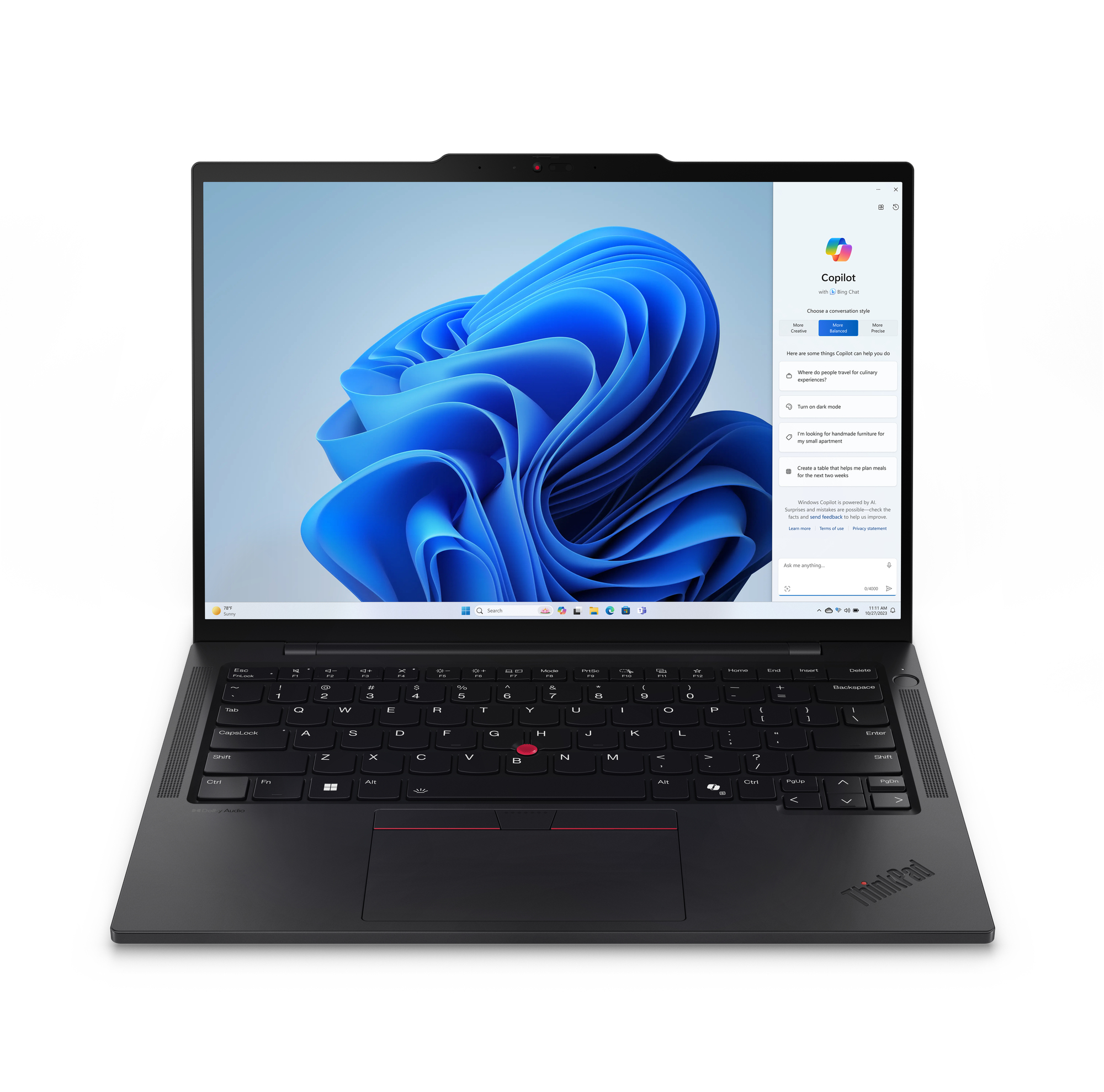 Lenovo ThinkPad T14s Gen 5 Intel Core Ultra 7 155U Laptop 35,6 cm (14") WUXGA 16 GB LPDDR5x-SDRAM 512 GB SSD Wi-Fi 6E (802.11ax) Windows 11 Pro Zwart
