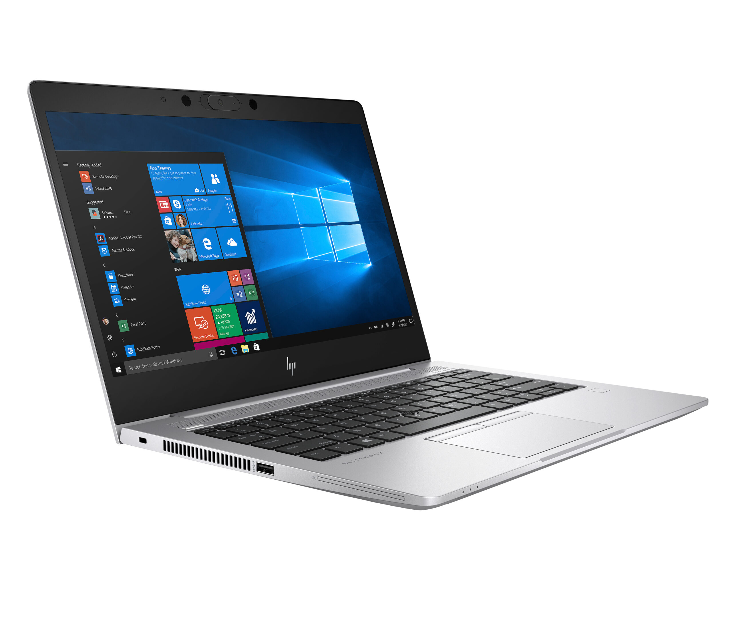 T1A HP EliteBook 830 G6 Intel® Core™ i5 i5-8365U Laptop 33,8 cm (13.3") Full HD 16 GB DDR4-SDRAM 256 GB SSD Wi-Fi 5 (802.11ac) Windows 10 Pro Zilver - Afbeelding 2