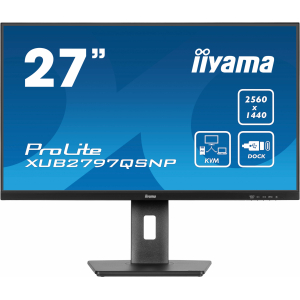 iiyama ProLite XUB2797QSNP-B1 computer monitor 68,6 cm (27") 2560 x 1440 Pixels Wide Quad HD LED Zwart