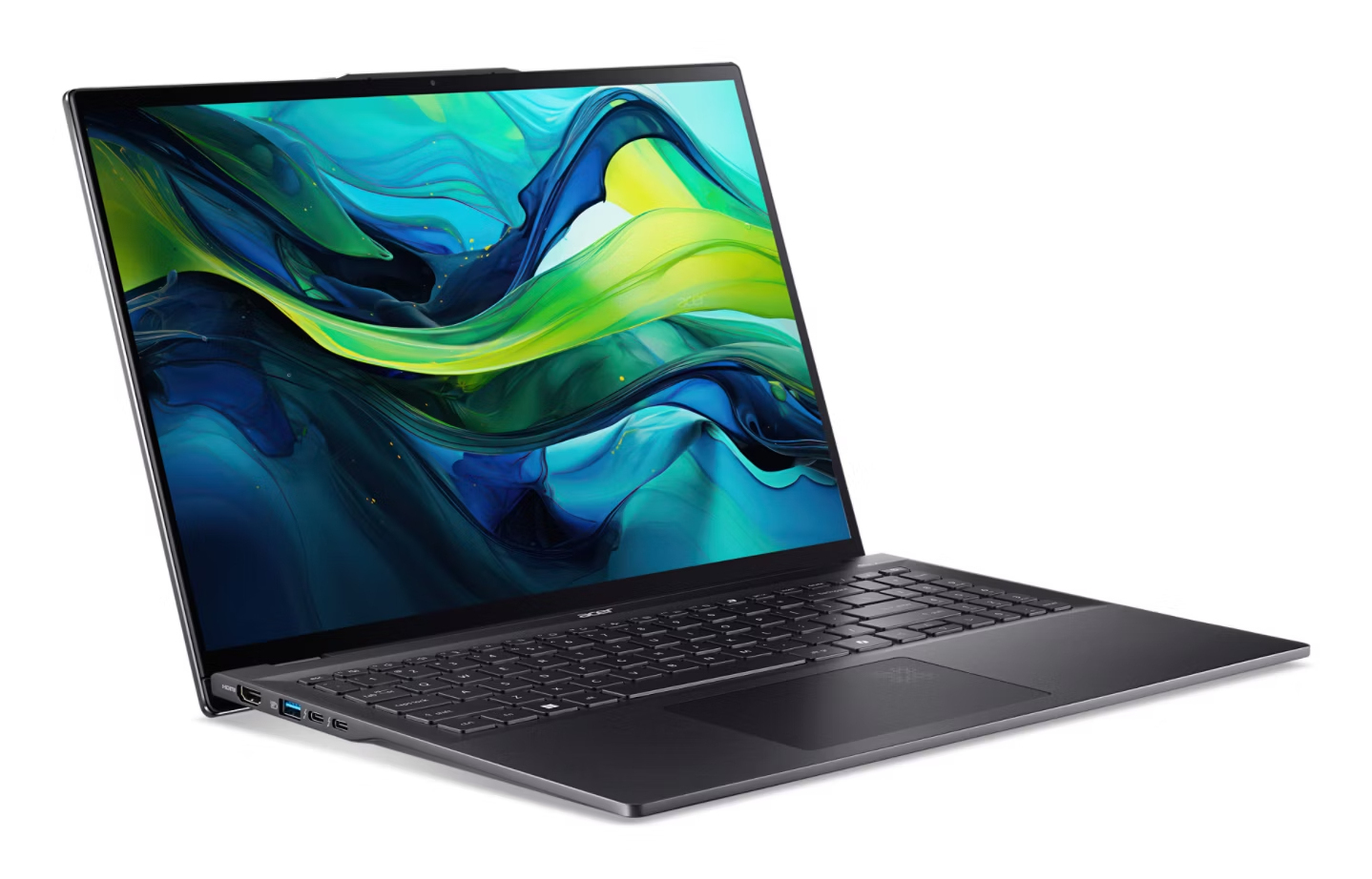 Acer Swift 16 AI SF16-51T-70HQ Intel Core Ultra 7 258V Laptop 40,6 cm (16") Touchscreen 3K 32 GB LPDDR5x-SDRAM 1 TB SSD Wi-Fi 7 (802.11be) Windows 11 Home Zwart - Afbeelding 3