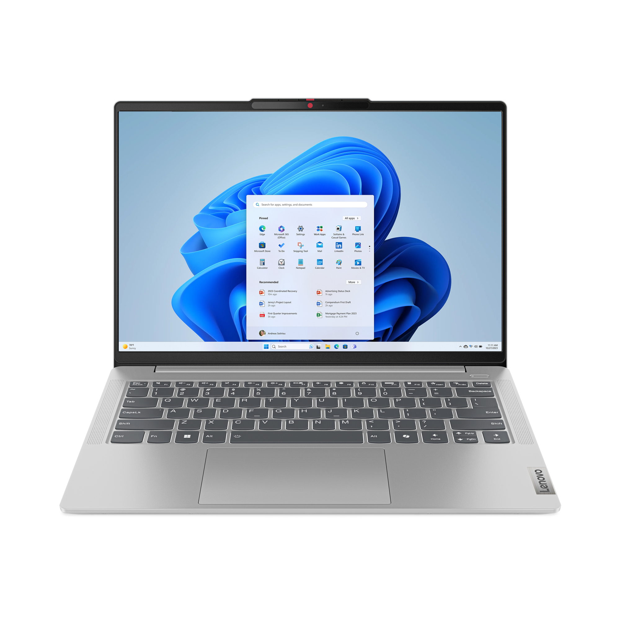 Lenovo IdeaPad Slim 5 14IMH9 Intel Core Ultra 5 125H Laptop 35,6 cm (14") WUXGA 16 GB LPDDR5x-SDRAM 512 GB SSD Wi-Fi 6E (802.11ax) Windows 11 Home Duits Grijs