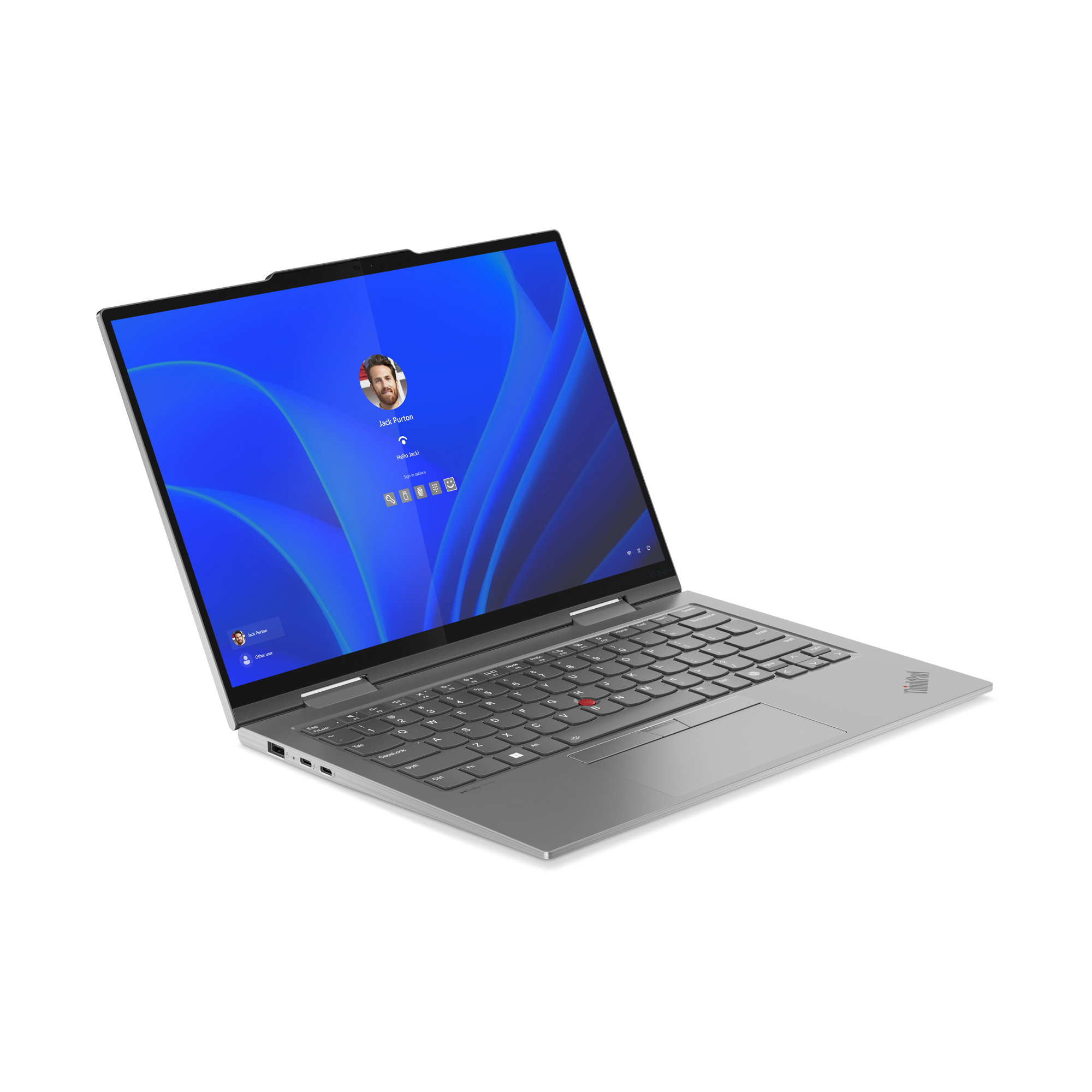 Lenovo ThinkPad X1 2-in-1 Gen 9 Intel Core Ultra 7 155U Hybride (2-in-1) 35,6 cm (14") Touchscreen WUXGA 32 GB LPDDR5x-SDRAM 512 GB SSD Wi-Fi 6E (802.11ax) Windows 11 Pro Grijs - Afbeelding 6