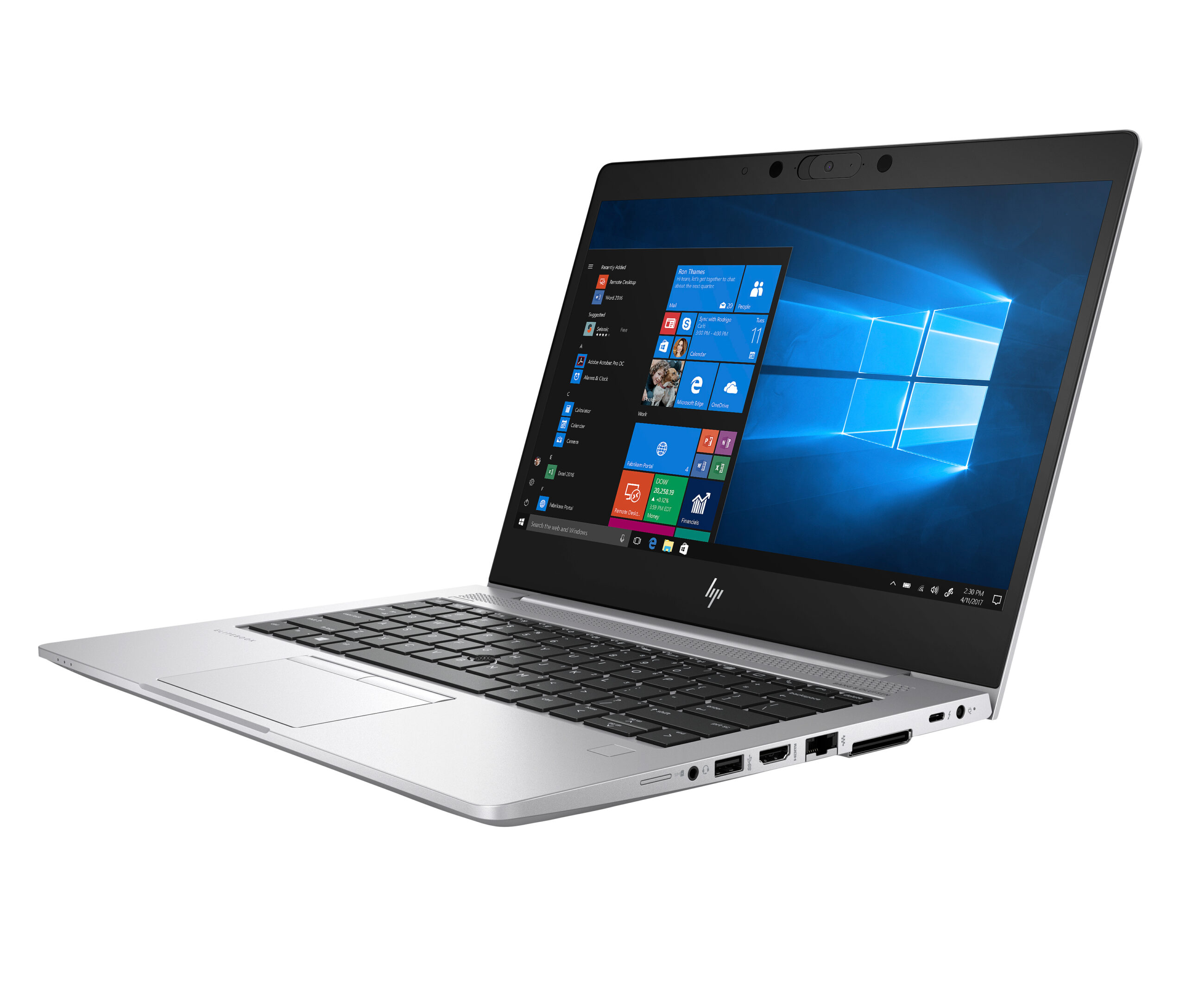 T1A HP EliteBook 830 G6 Intel® Core™ i5 i5-8365U Laptop 33,8 cm (13.3") Full HD 16 GB DDR4-SDRAM 256 GB SSD Wi-Fi 5 (802.11ac) Windows 10 Pro Zilver - Afbeelding 3