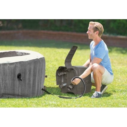 Intex bubblebad PureSpa Bubble Baltik 6personen grijs Ø216x71cm - Afbeelding 9