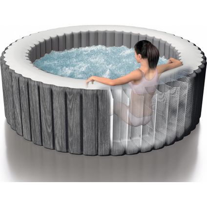 Intex bubblebad PureSpa Bubble Baltik 6personen grijs Ø216x71cm - Afbeelding 3