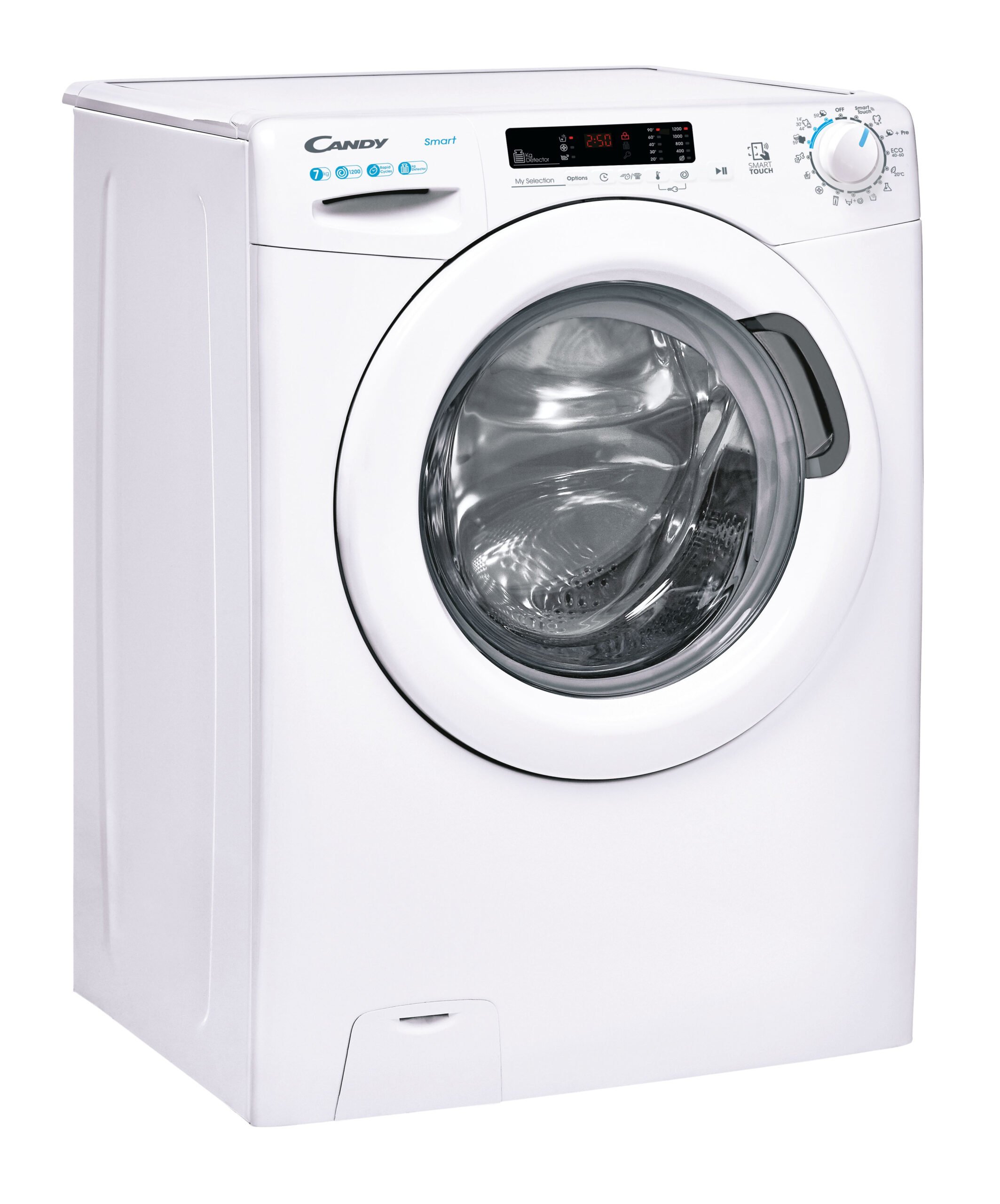 Candy Smart CS4 1272DE/1-S wasmachine Voorbelading 7 kg 1200 RPM Wit - Afbeelding 2