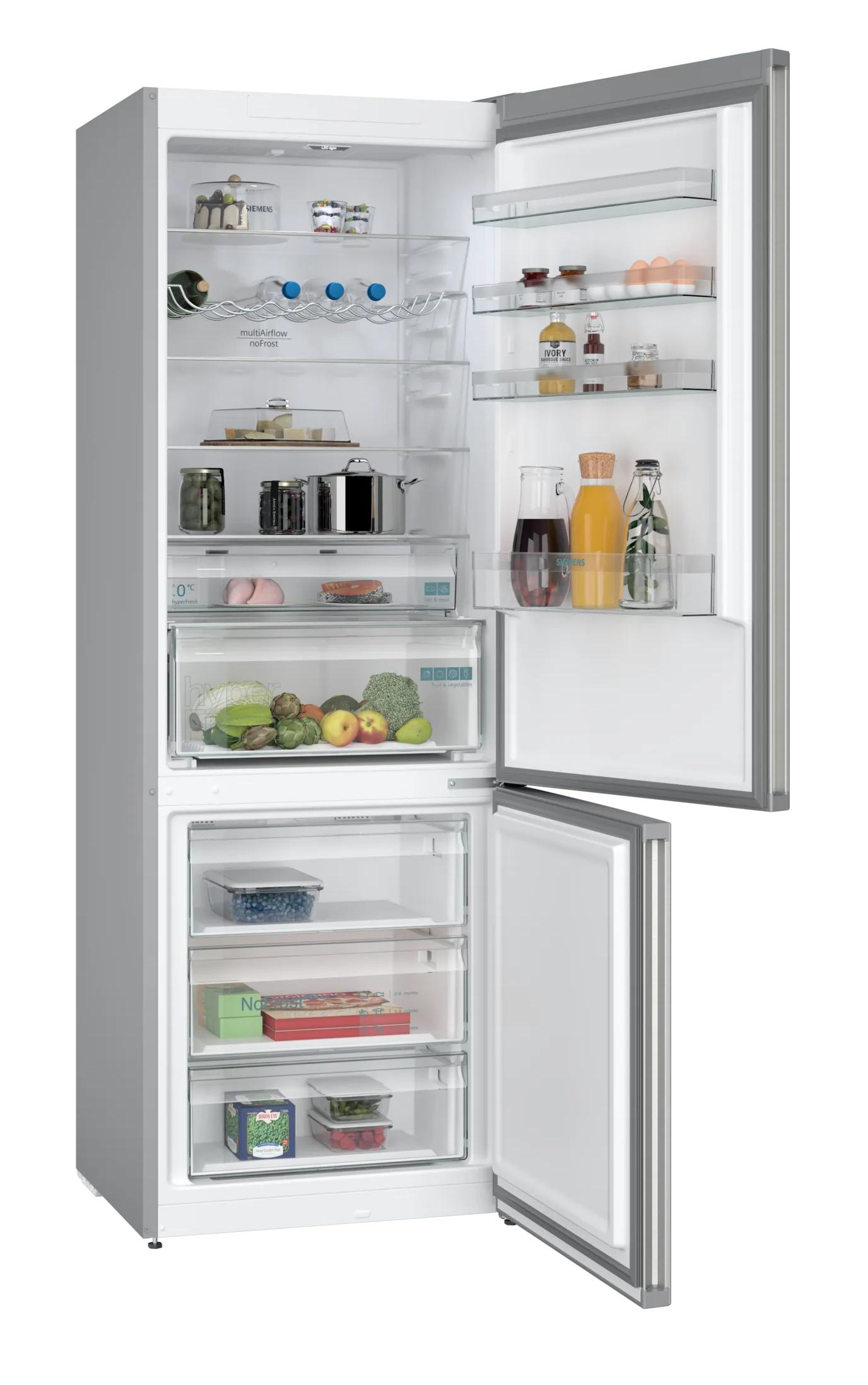 Siemens iQ300 KG49NXIBF koel-vriescombinatie Vrijstaand 440 l B Roestvrijstaal - Afbeelding 2