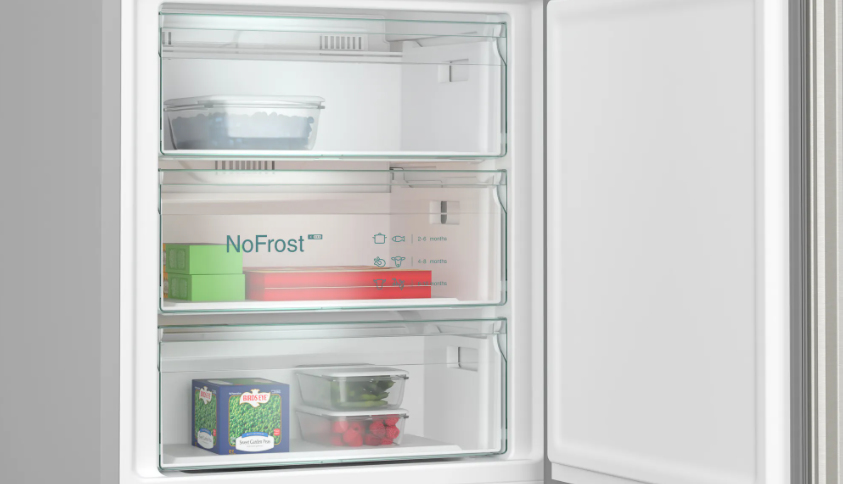 Siemens iQ300 KG49NXIBF koel-vriescombinatie Vrijstaand 440 l B Roestvrijstaal - Afbeelding 5