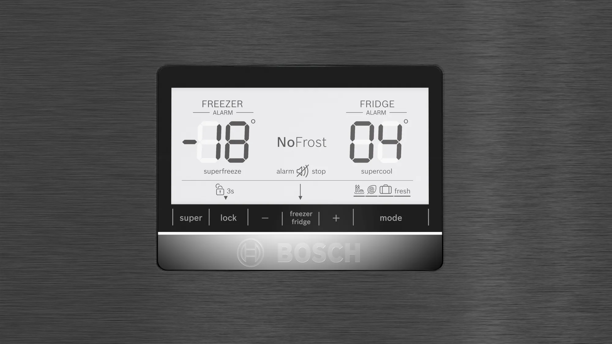 Bosch Serie 6 KGN76AXDR koel-vriescombinatie Vrijstaand 406 l D Zwart - Afbeelding 3