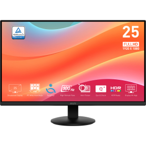 MSI Pro MP252L computer monitor 62,2 cm (24.5") 1920 x 1080 Pixels Full HD LED Zwart