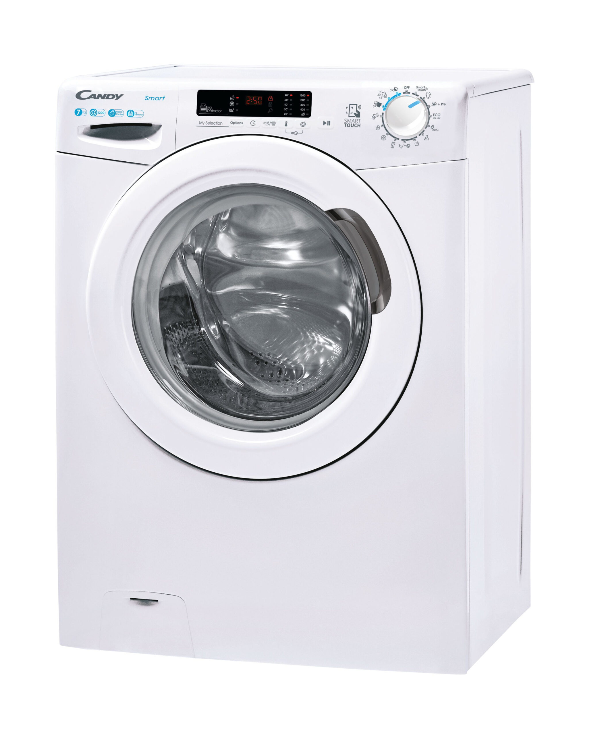 Candy Smart CS4 1272DE/1-S wasmachine Voorbelading 7 kg 1200 RPM Wit - Afbeelding 3
