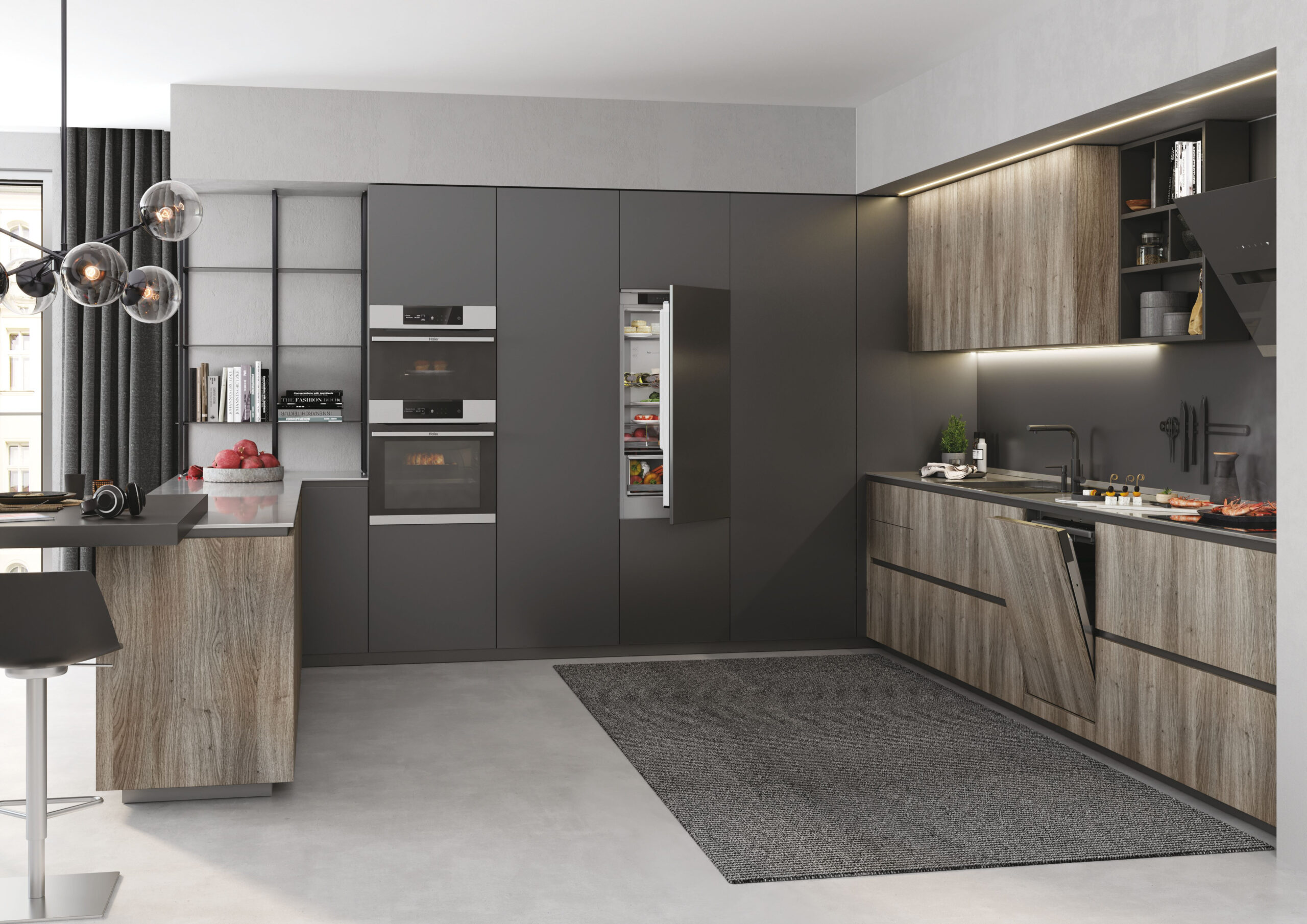 Haier 2D 55 Series 6 HBW5518E Ingebouwd 248 l E Wit - Afbeelding 8