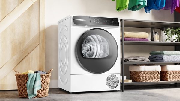 Bosch Serie 8 WQB246C40 wasdroger Vrijstaand Voorbelading 9 kg A+++ Wit - Afbeelding 2