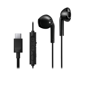 JVC HA-FR17UC Hoofdtelefoons Bedraad In-ear Oproepen/muziek USB Type-C Zwart