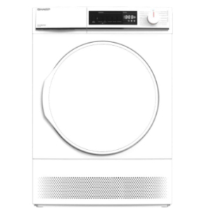 Sharp KD-NCA8S7PW91-DE wasdroger Vrijstaand Voorbelading 8 kg B Wit