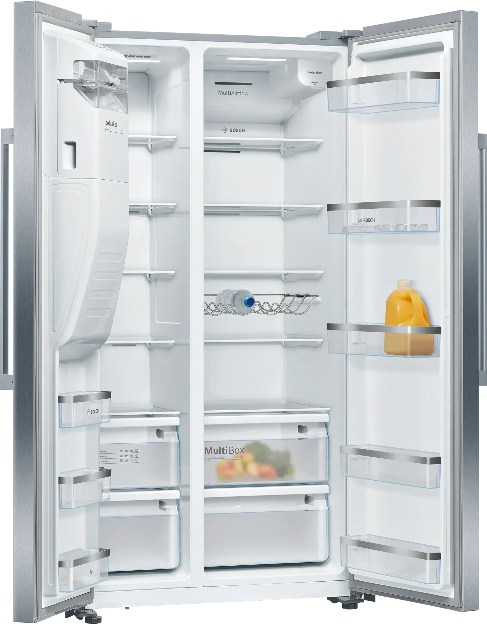 Bosch Serie 6 KAD93AIDP amerikaanse koelkast Vrijstaand 562 l D Roestvrijstaal - Afbeelding 2