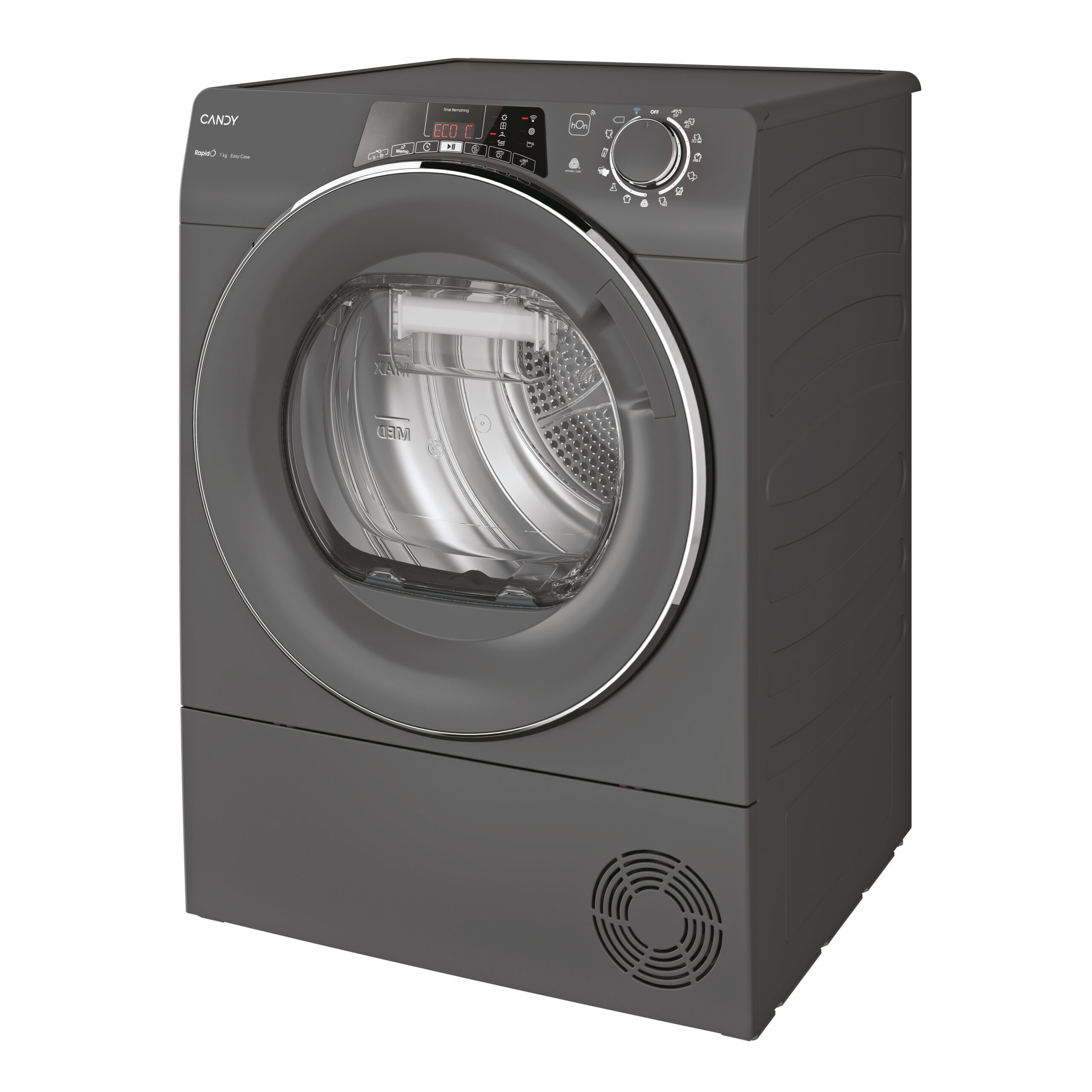 Candy RapidÓ RO4 H7A2TCERX-S wasdroger Vrijstaand Voorbelading 7 kg A++ Antraciet - Afbeelding 2