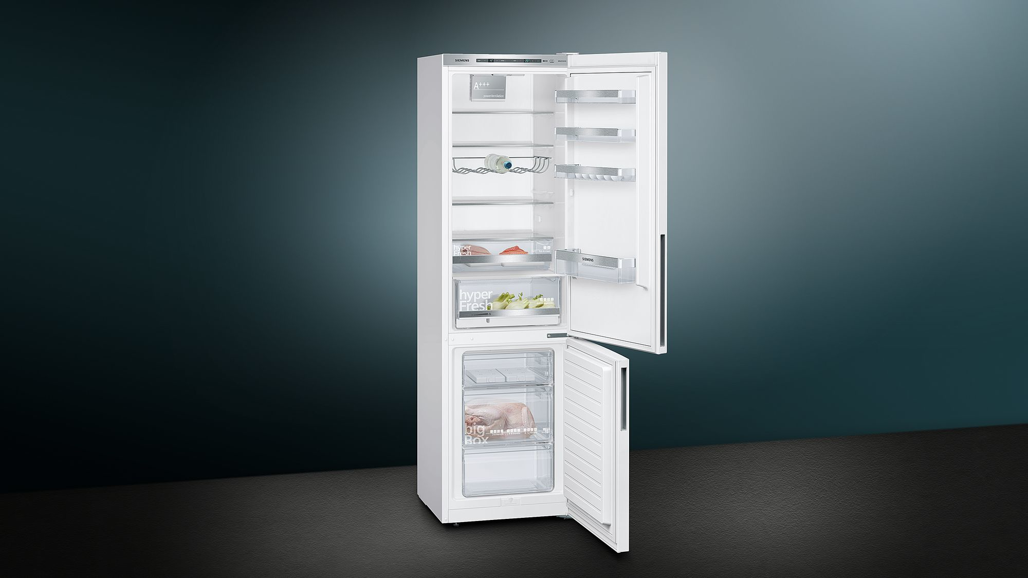 Siemens iQ500 KG39EAWCA koel-vriescombinatie Vrijstaand 343 l C Wit - Afbeelding 7