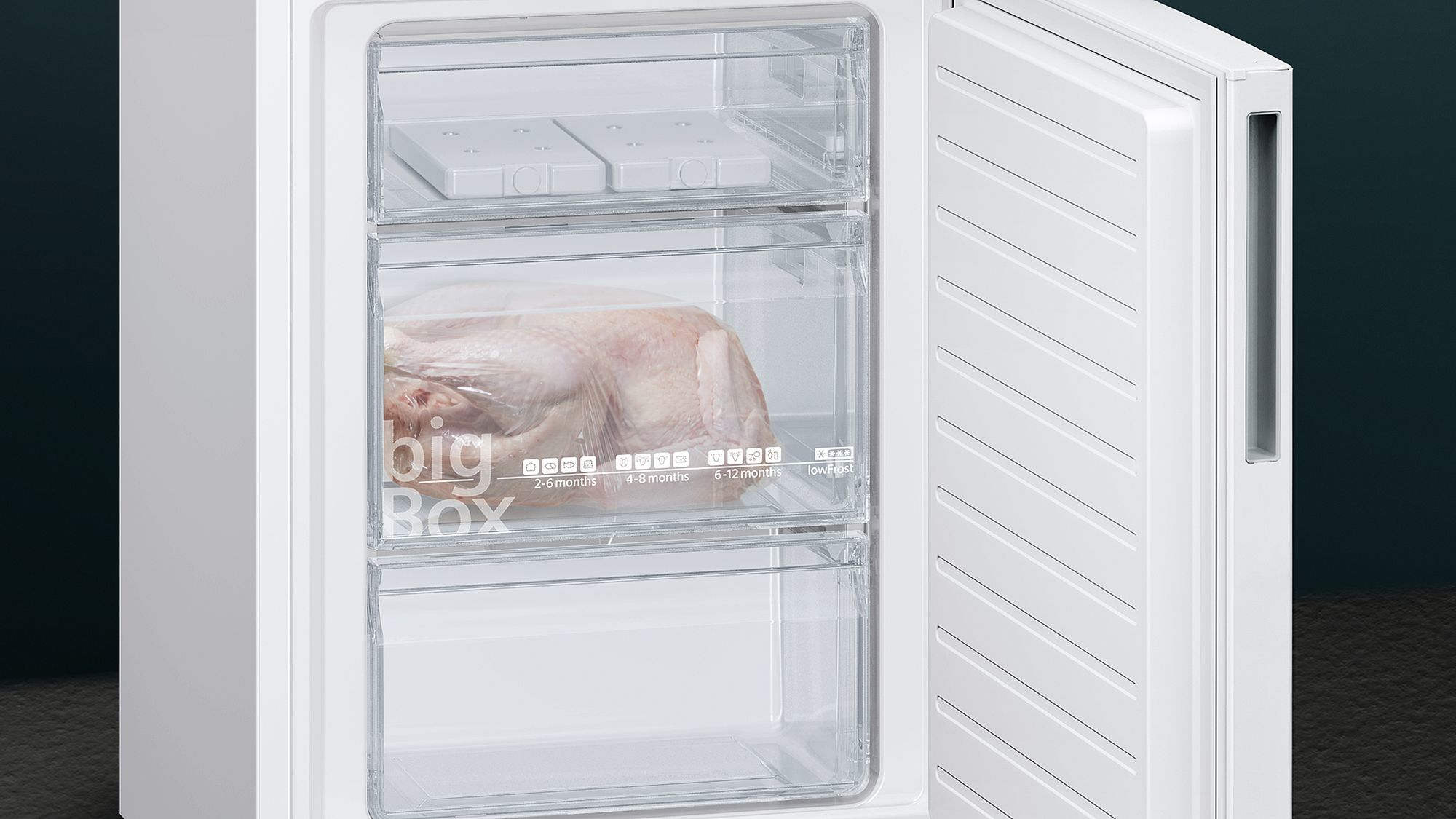 Siemens iQ500 KG39EAWCA koel-vriescombinatie Vrijstaand 343 l C Wit - Afbeelding 5