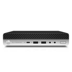T1A HP EliteDesk 800 G5 Refurbished Intel® Core™ i5 i5-9500T 8 GB DDR4-SDRAM 512 GB SSD Windows 10 Pro Mini PC Zwart, Zilver