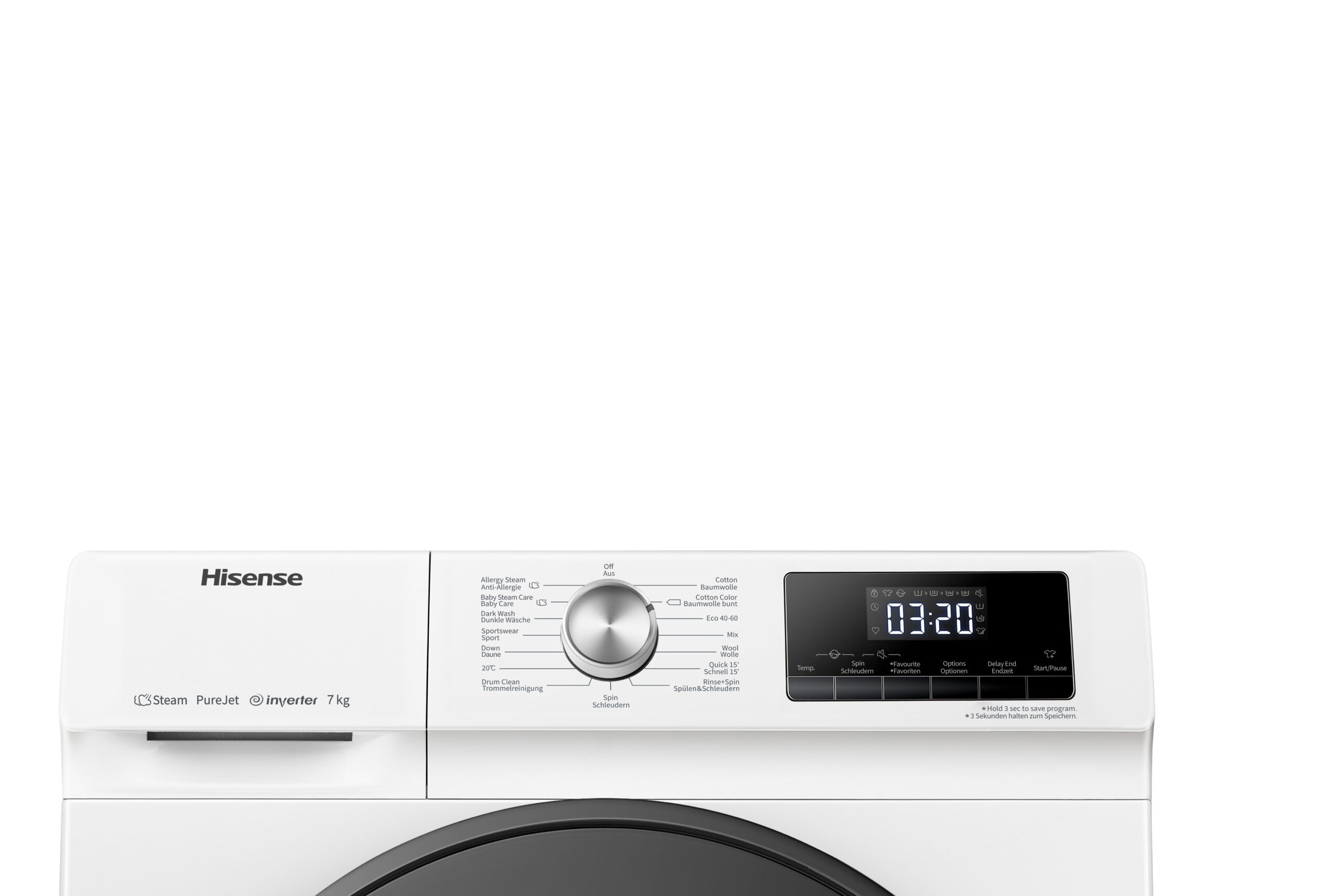 Hisense WFQA7014EVJM wasmachine Voorbelading 7 kg 1400 RPM Wit - Afbeelding 5