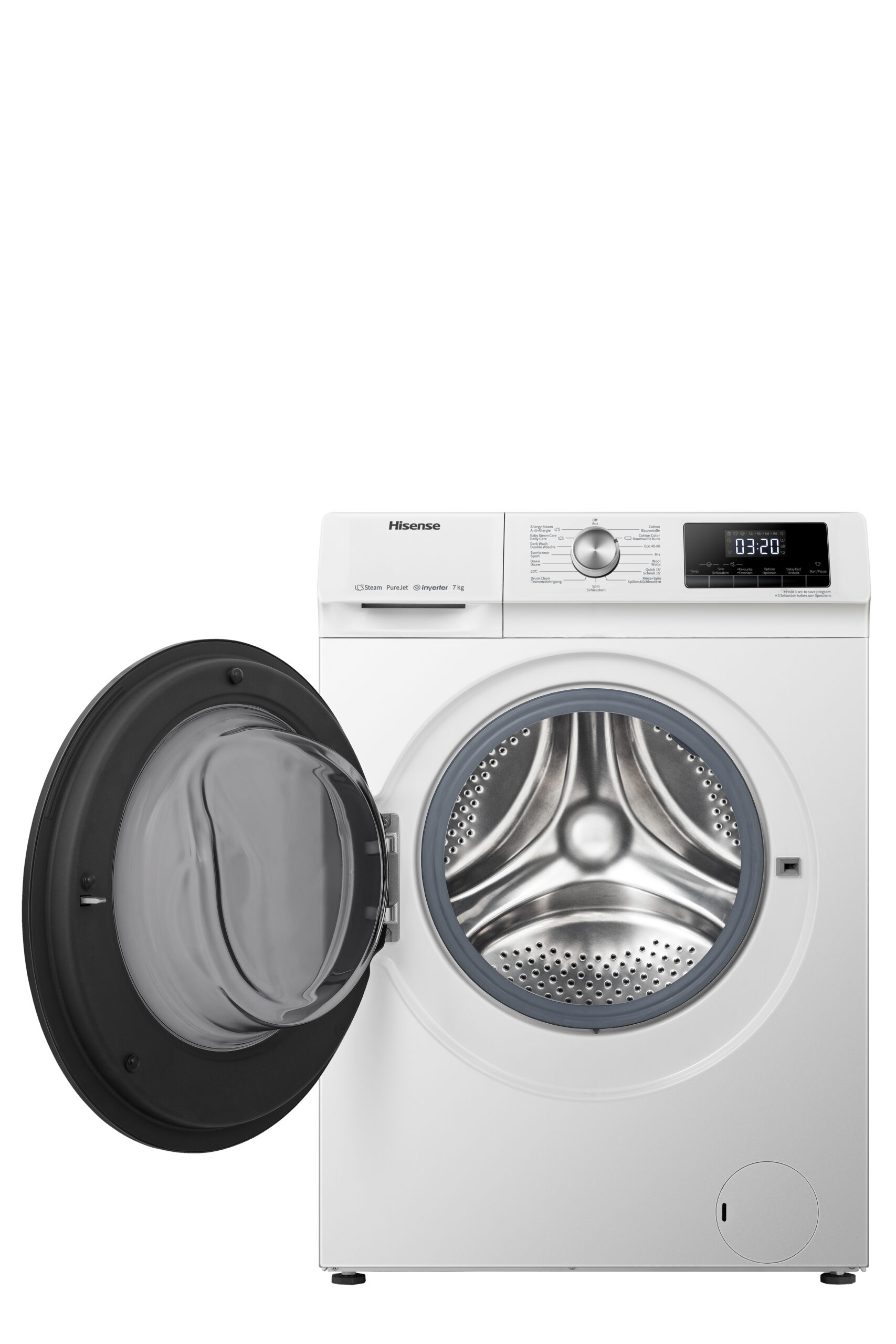 Hisense WFQA7014EVJM wasmachine Voorbelading 7 kg 1400 RPM Wit - Afbeelding 4