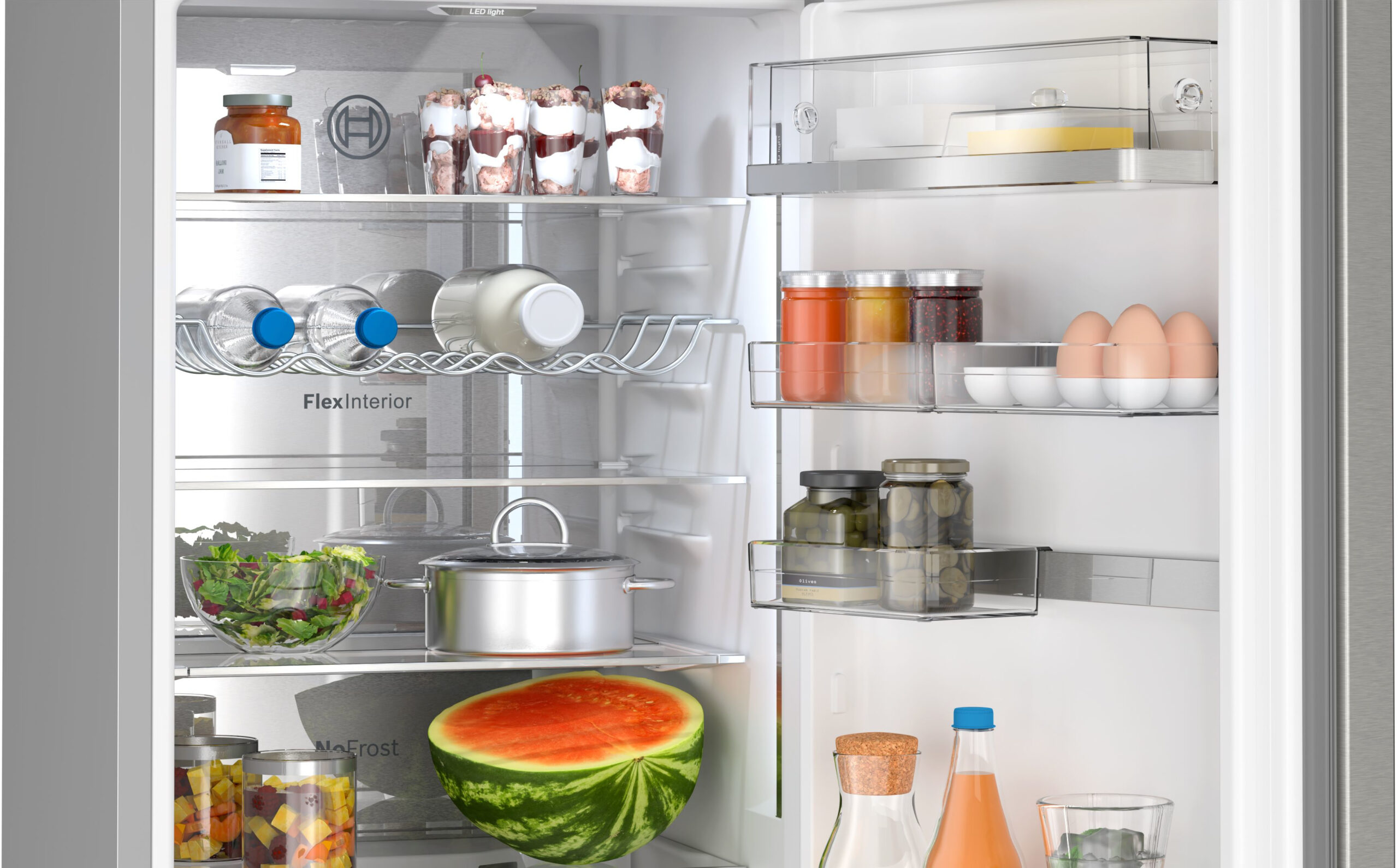 Bosch Serie 6 KGN39AIAT koel-vriescombinatie Vrijstaand 363 l A Roestvrijstaal - Afbeelding 4