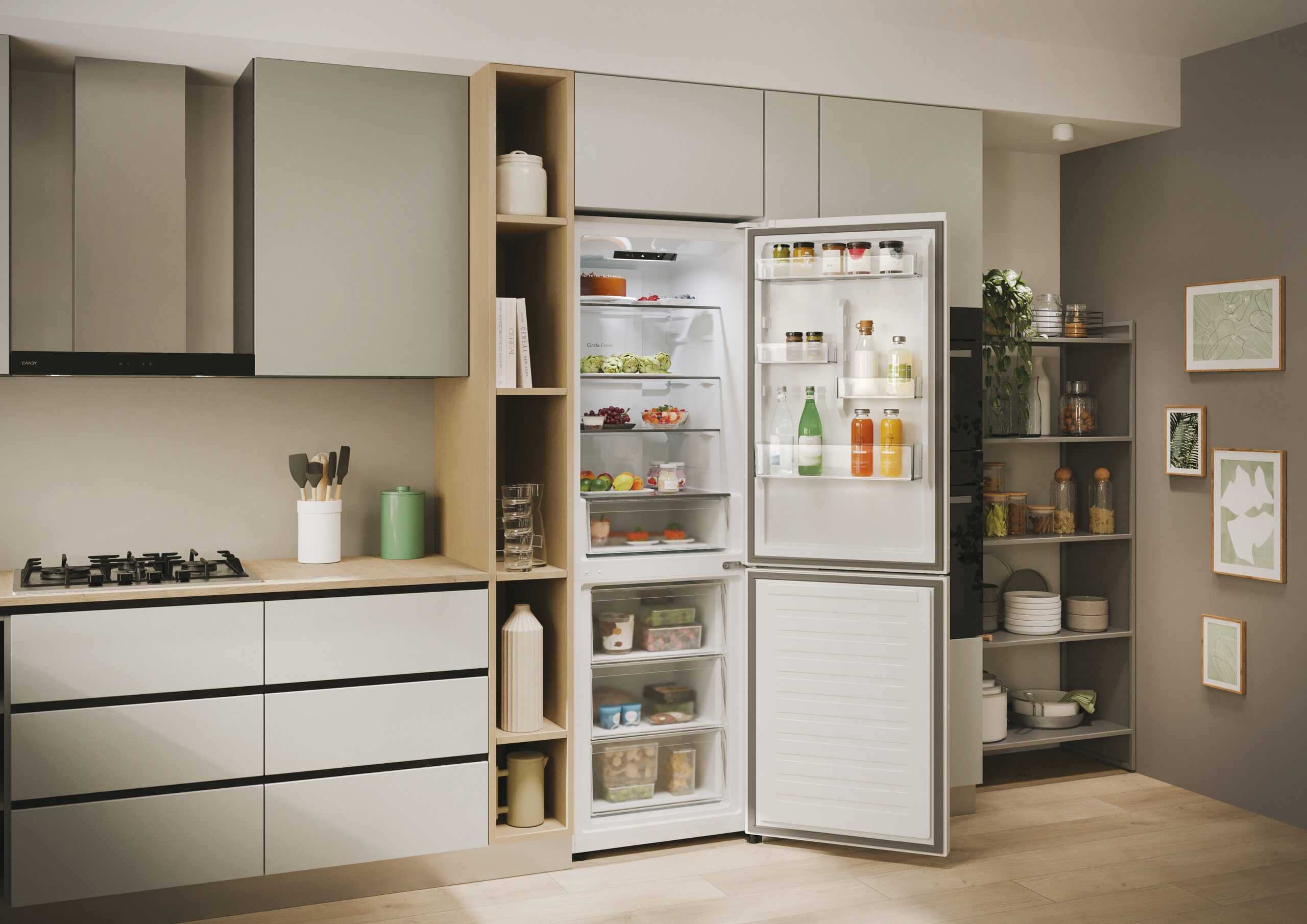 Candy Fresco CNCQ2T618EW Vrijstaand 355 l E Wit - Afbeelding 16