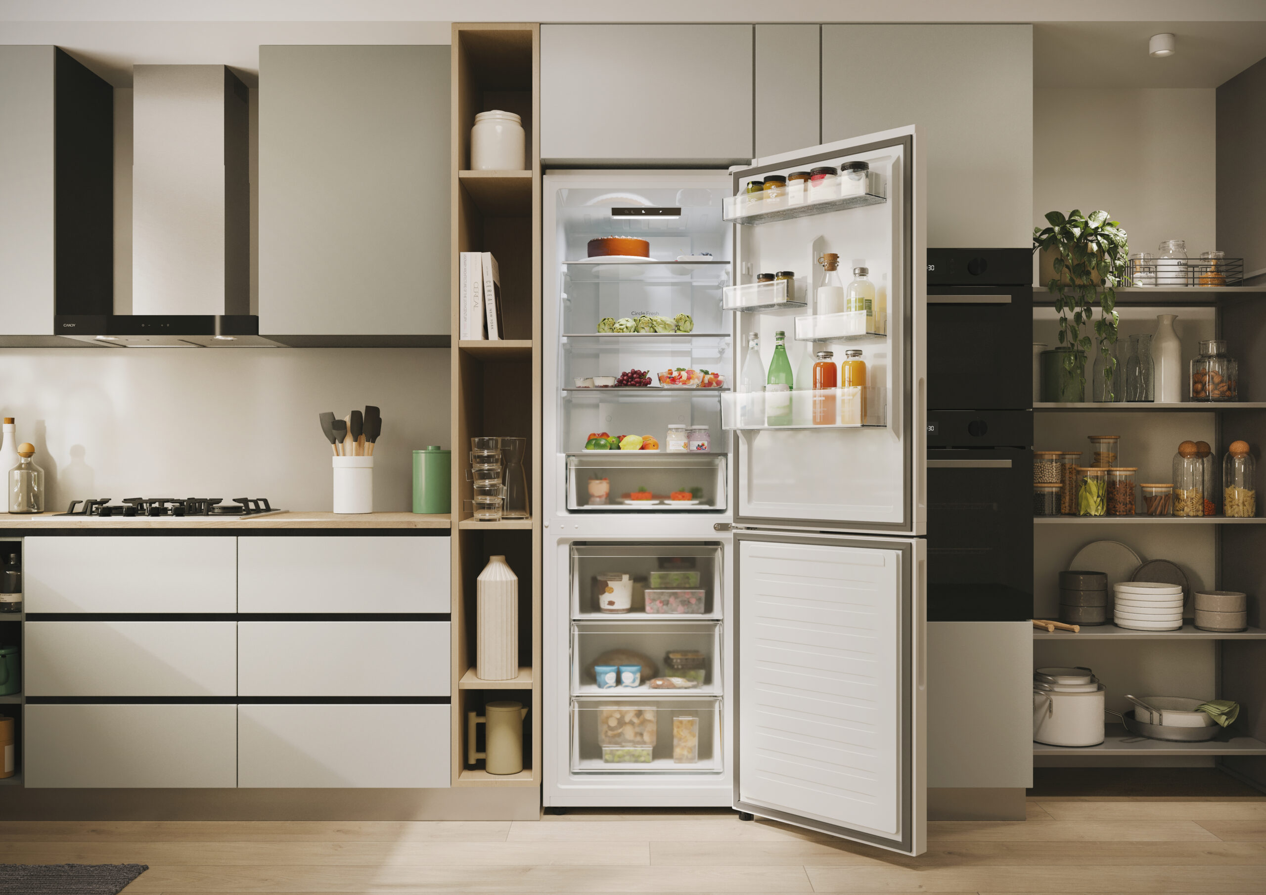 Candy Fresco CNCQ2T618EW Vrijstaand 355 l E Wit - Afbeelding 15