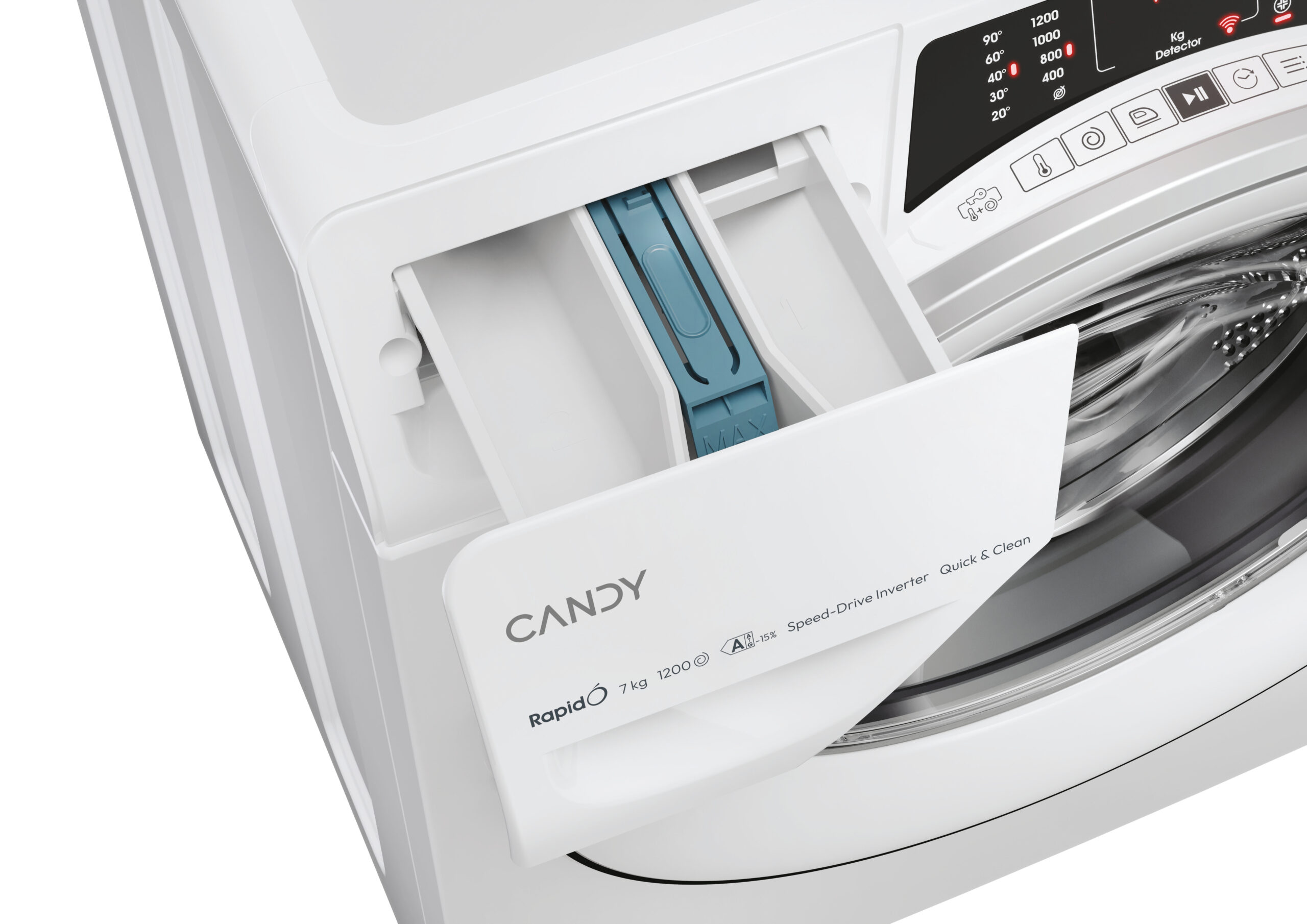 Candy RapidÓ RO4 274DWMS7/1-S wasmachine Voorbelading 7 kg 1200 RPM Wit - Afbeelding 7
