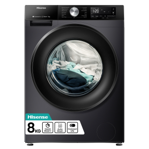 Hisense WF3S8043BB3 wasmachine Voorbelading 8 kg 1400 RPM Zwart