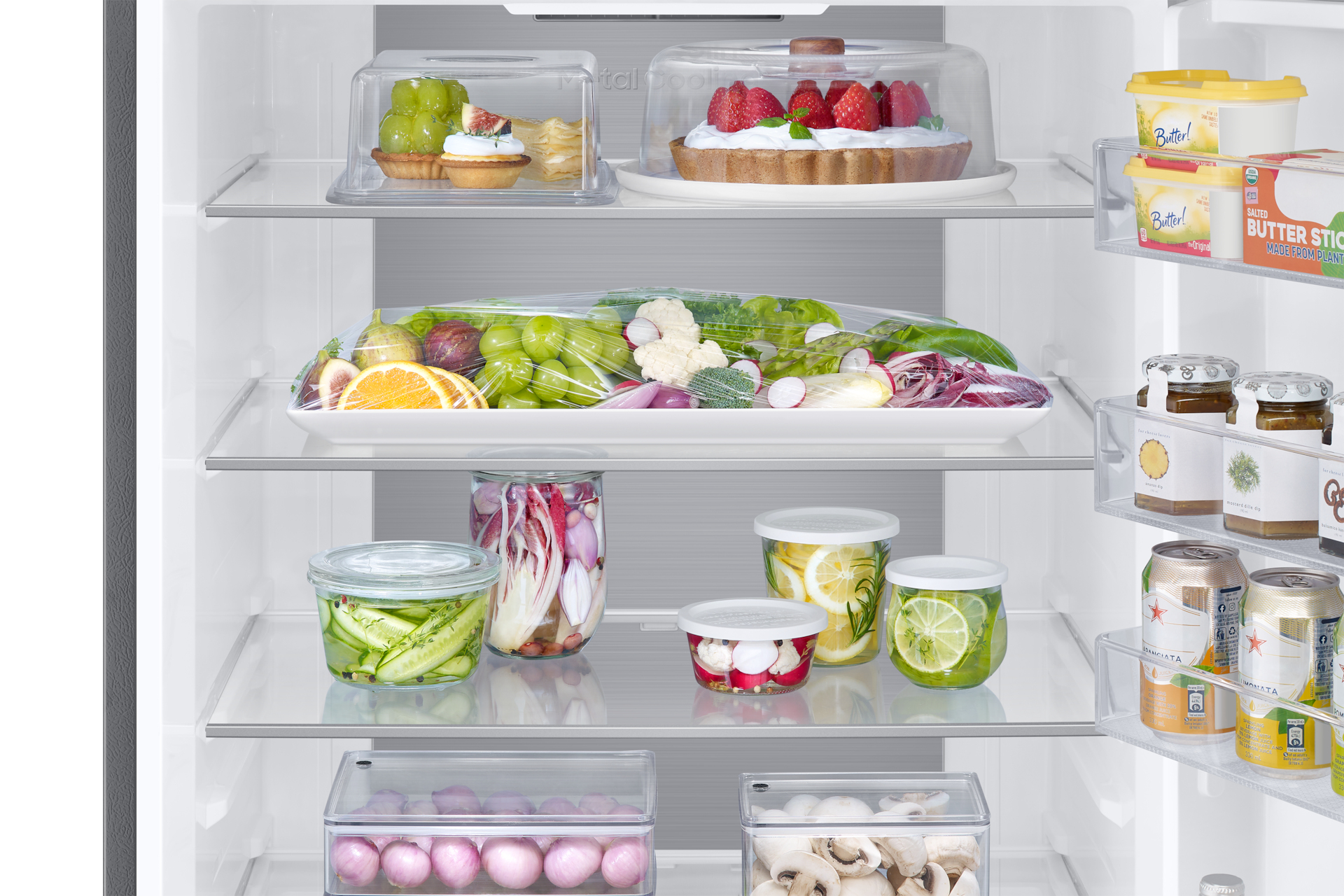 Samsung RB53DG703ES9EO koel-vriescombinatie Vrijstaand 538 l E Platina, Roestvrijstaal - Afbeelding 6