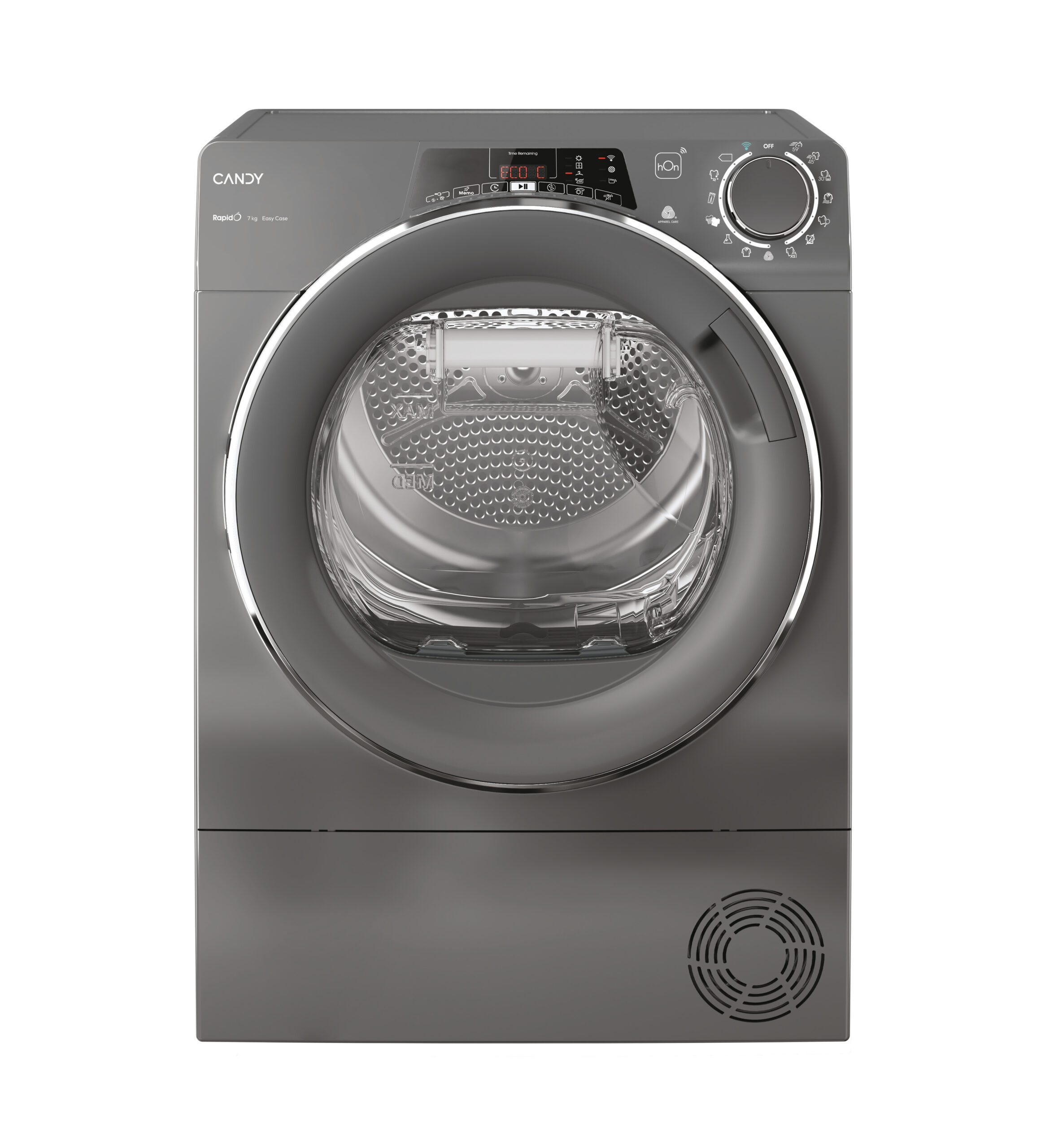Candy RapidÓ RO4 H7A2TCERX-S wasdroger Vrijstaand Voorbelading 7 kg A++ Antraciet