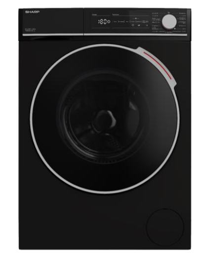 Sharp ES-NFH714CBNA-DE wasmachine Voorbelading 7 kg 1400 RPM Zwart