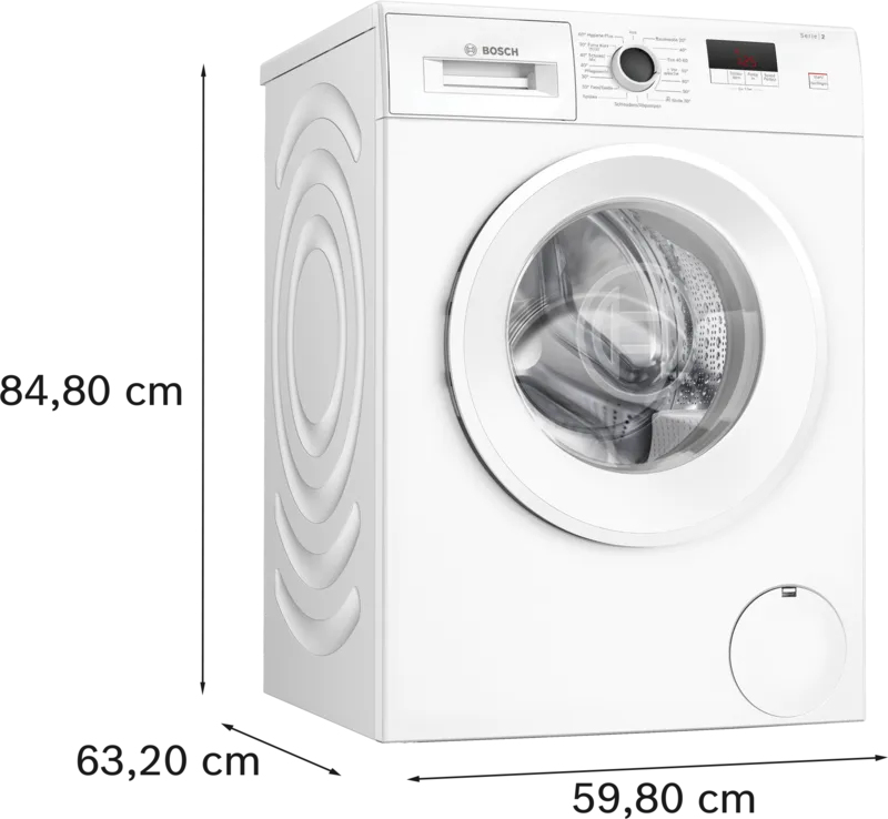 Bosch Serie 2 WGE02420 wasmachine Voorbelading 7 kg 1400 RPM Wit - Afbeelding 5