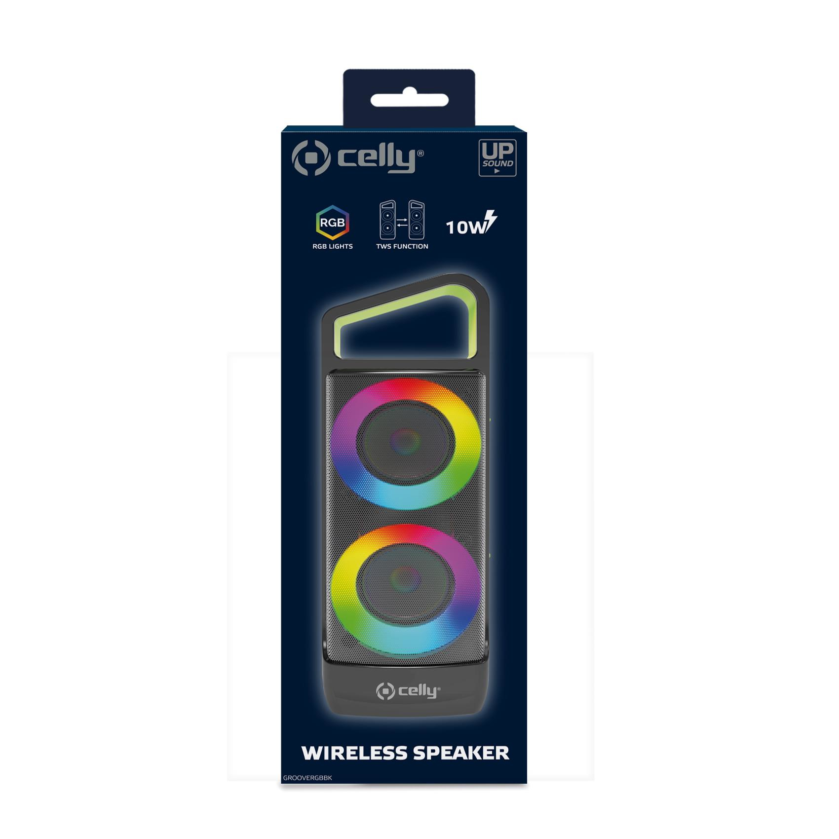Celly GROOVERGBBK Draagbare & party speaker Zwart 10 W - Afbeelding 3