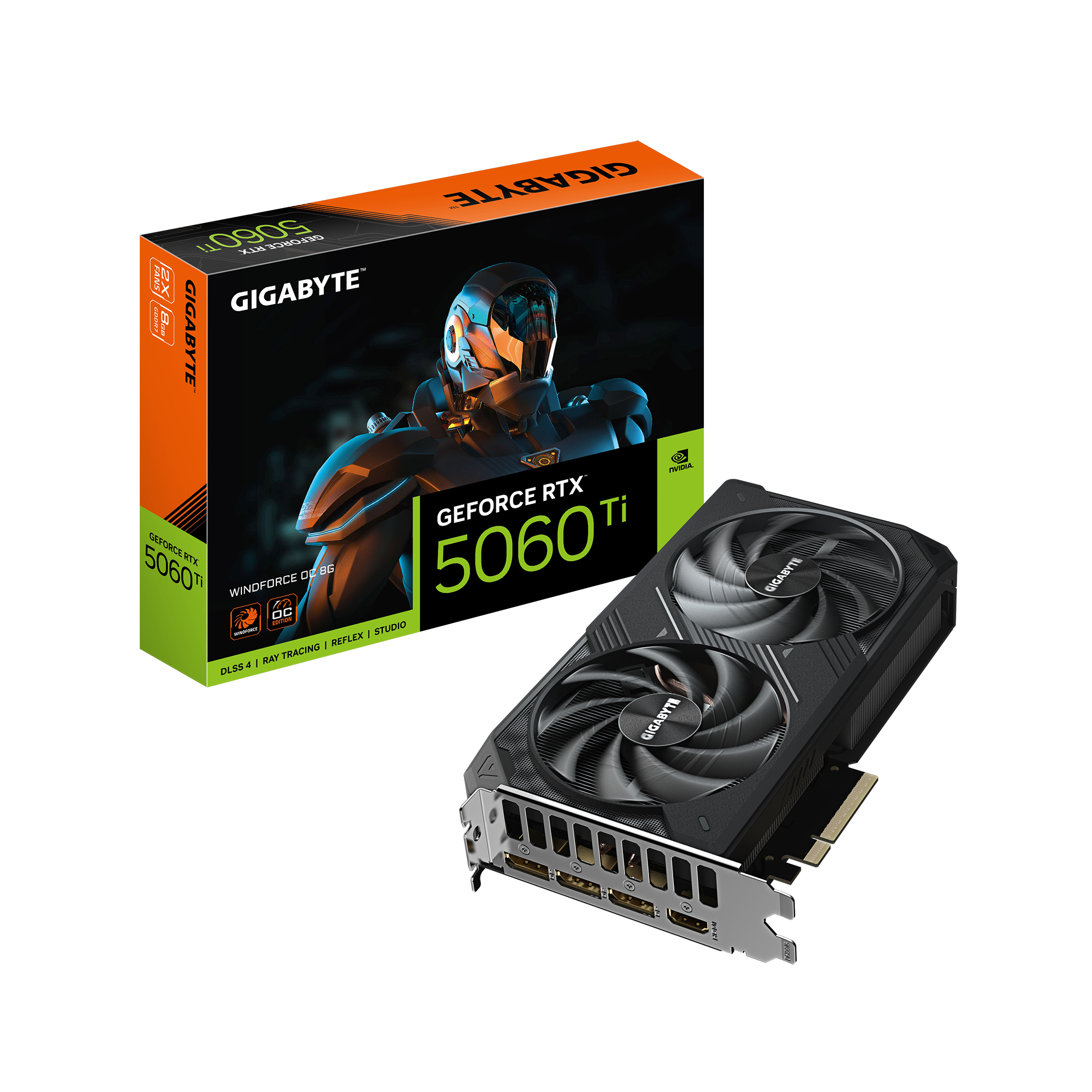 GIGABYTE GeForce RTX 5060 Ti WINDFORCE OC 8G NVIDIA 8 GB GDDR7