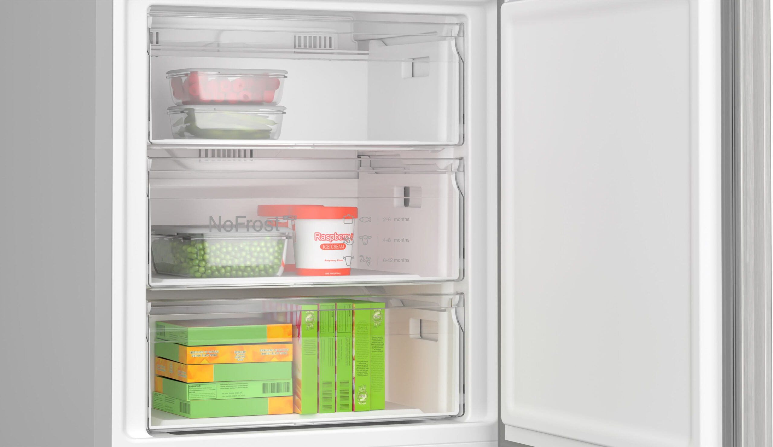 Bosch Serie 4 KGN497LDF koel-vriescombinatie Vrijstaand 440 l D Roestvrijstaal - Afbeelding 5