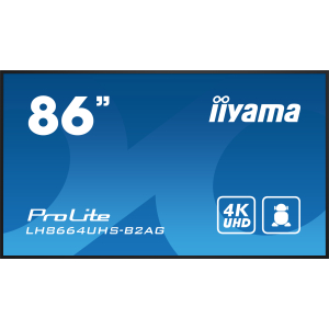 iiyama LH8664UHS-B2AG beeldkrant Digitale signage flatscreen 2,18 m (86") Wifi 500 cd/m² 4K Ultra HD Zwart Type processor Android 24/7