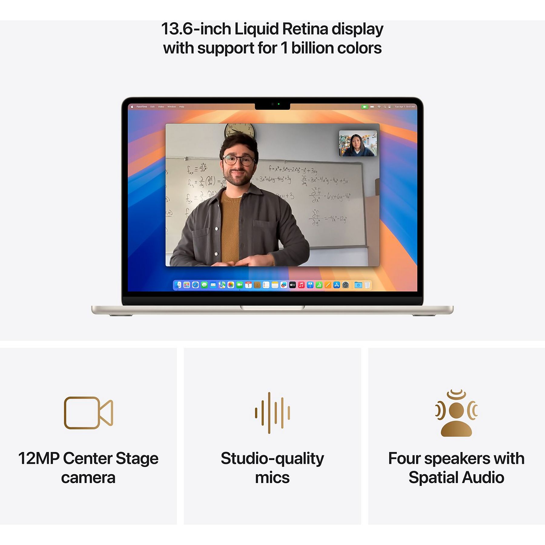 Apple MacBook Air 13-inch M4 (10 core CPU/8 core GPU) 16GB/256GB Sterrenlicht - Afbeelding 3