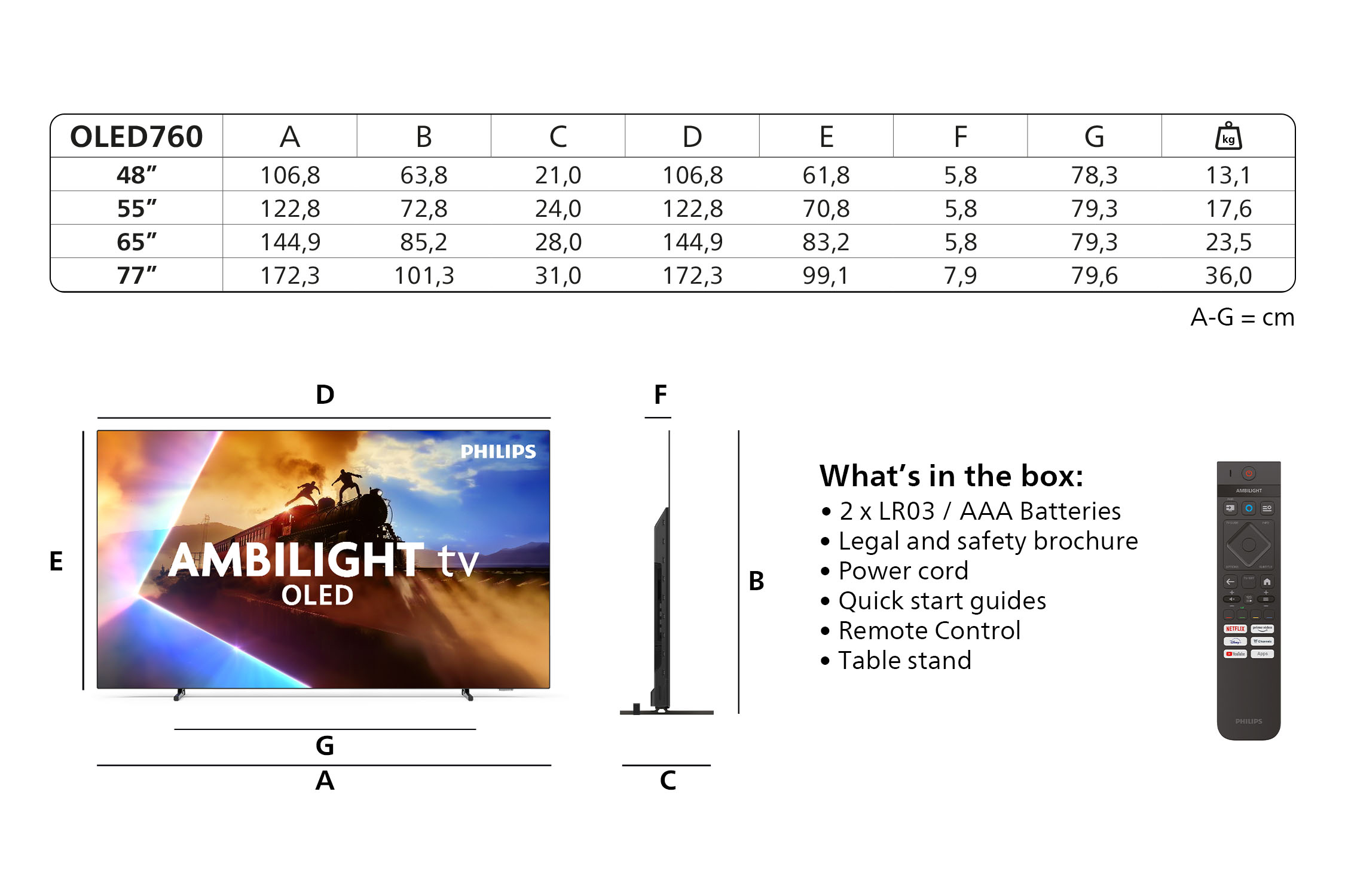 Philips 65OLED760 4K TV Ambilight 65” (2025) - Afbeelding 5