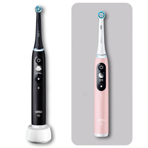 Oral-B iO Duo Volwassene Vibrerende tandenborstel Zwart, Roze