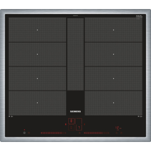 Siemens iQ700 Zwart, Roestvrijstaal Ingebouwd Inductiekookplaat zones 4 zone(s)